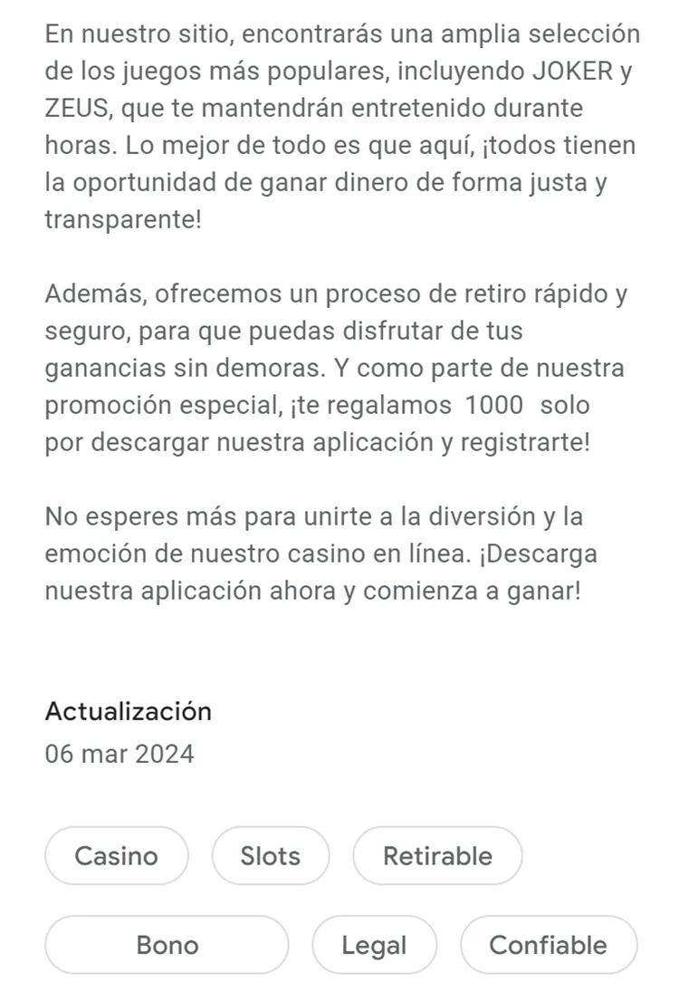 Application Mobile Seven Casino